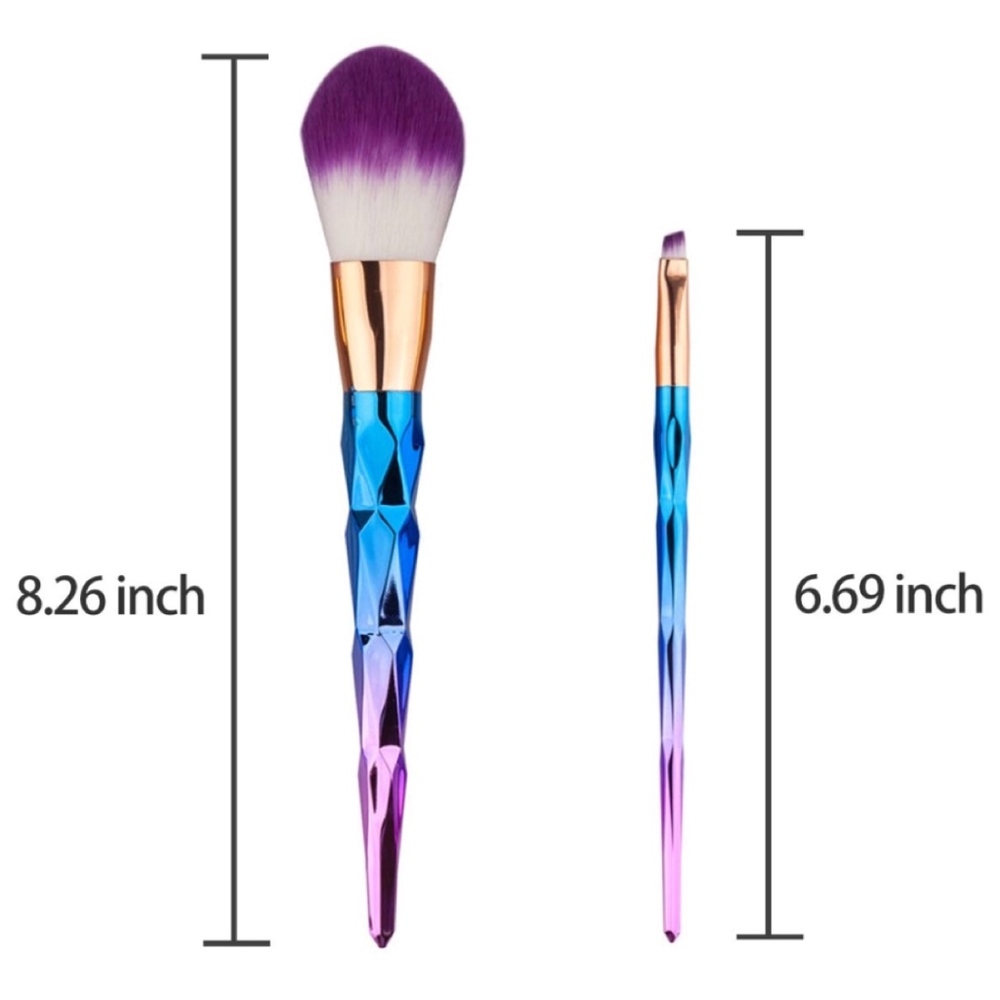Ombre Unicorn Makeup Brush Set 7pcs - Picture 7 of 7